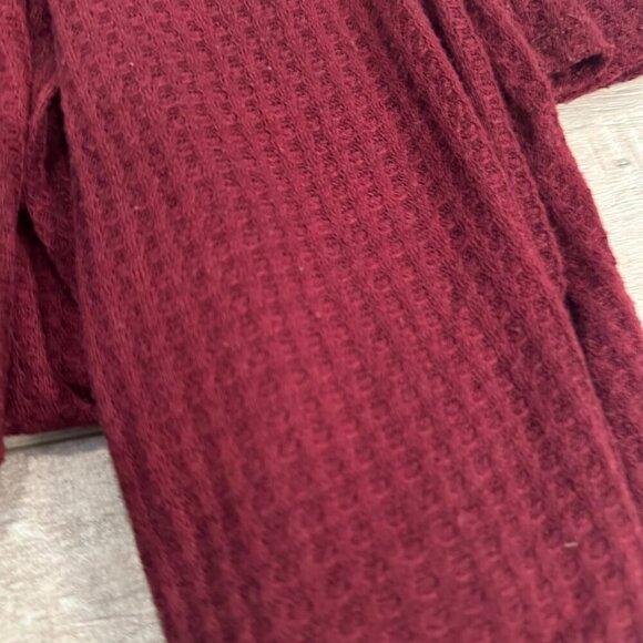 KNOX ROSE XXL BURGUNDY RED CARDIGAN SWEATER - Picture 3 of 5